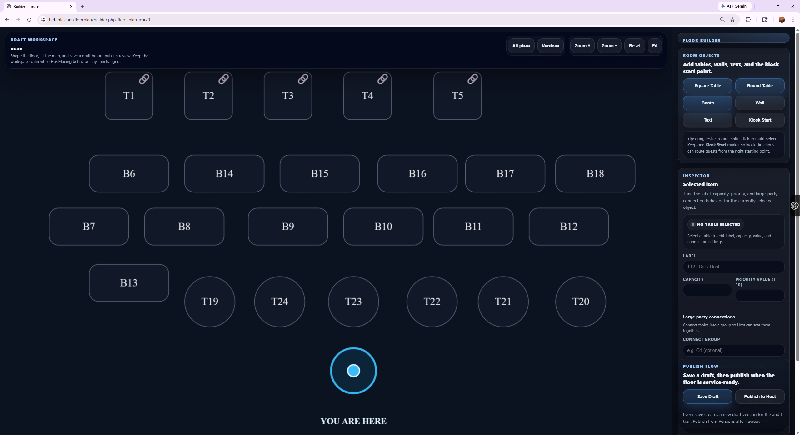 Floor map builder