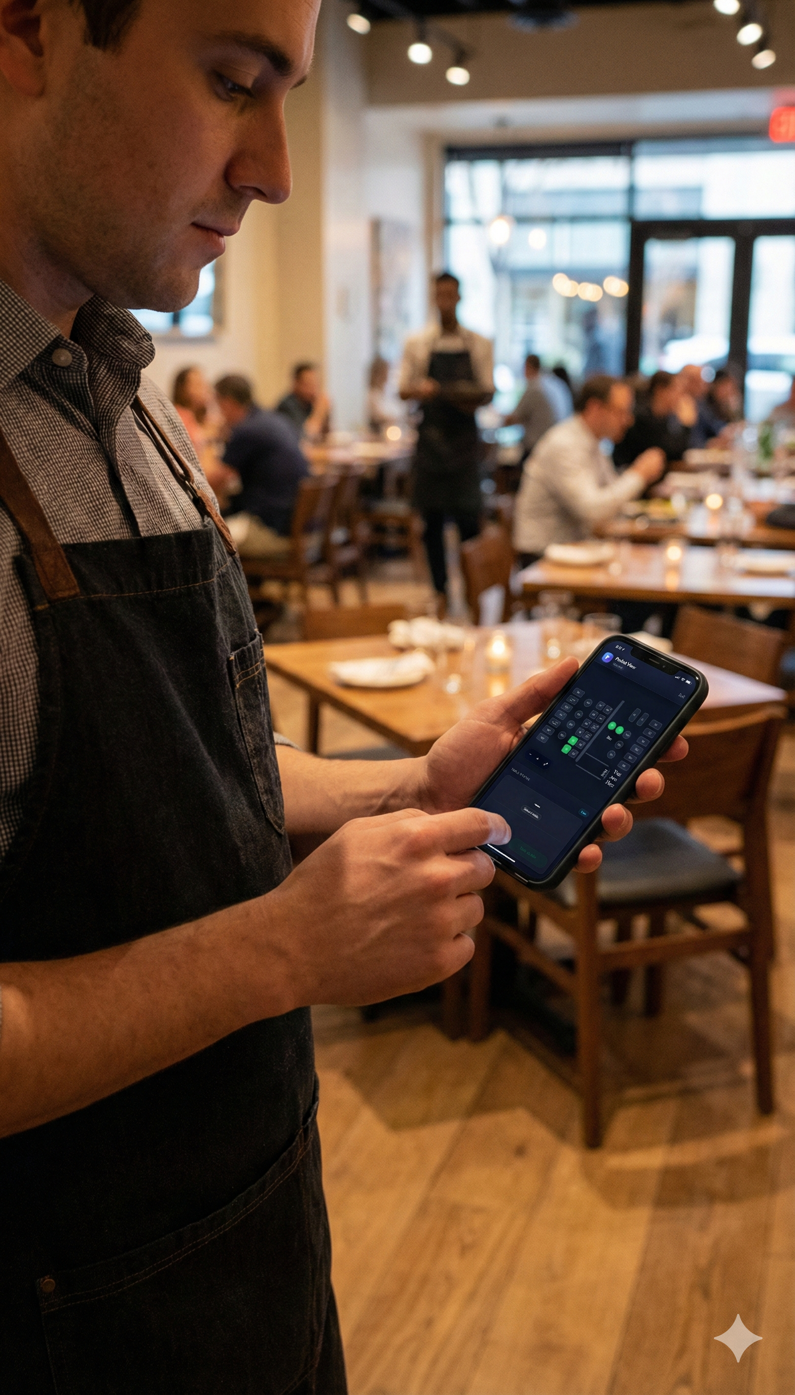 Mobile restaurant floor map